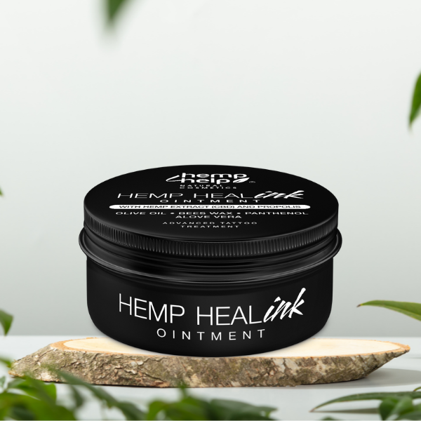 HEMP 4 HELP®️ Hanf Tattoo salbe enthalten Olivenöl, Bienenwachs, Panthenol, AloeVera