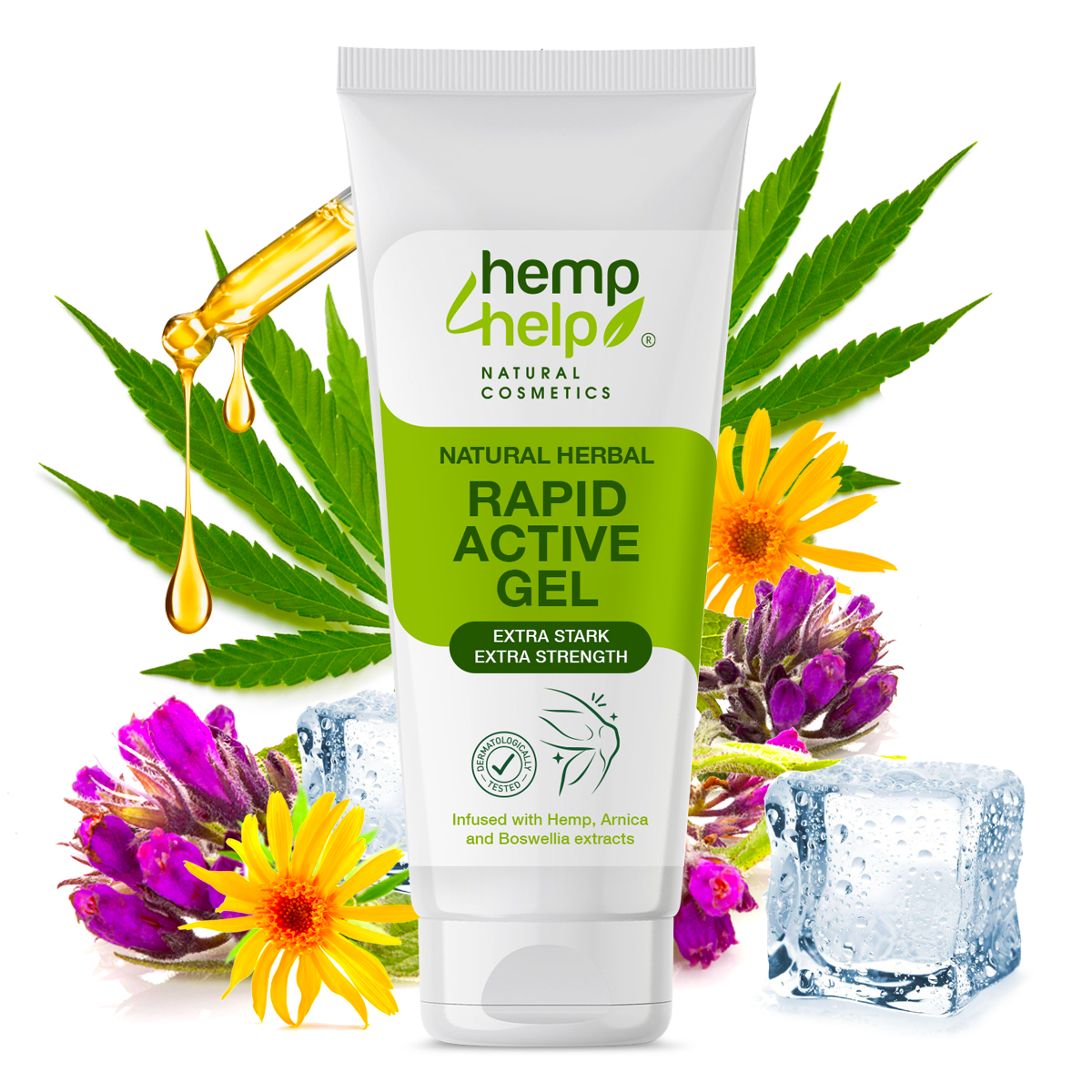 Schmerzgel Extra Stark – Hanf Rapid Gel für Gelenke & Muskeln